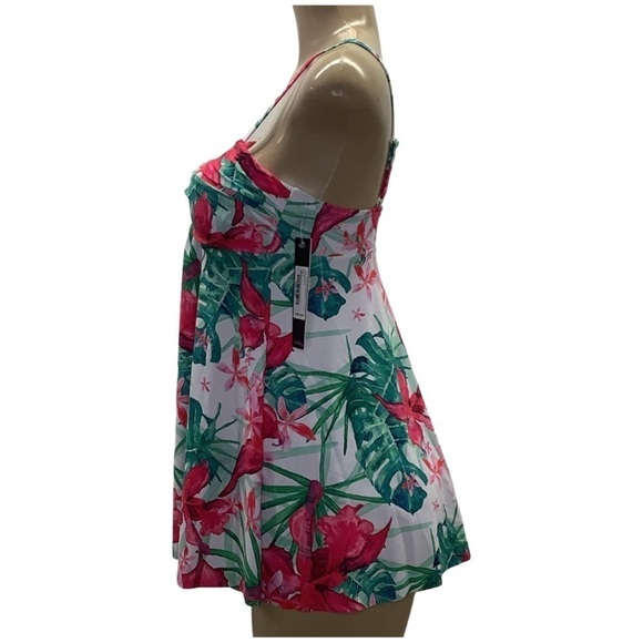 Nicole Miller Twisted Bandeau Flyaway Swimdress. Size Small New With Tags - Picture 5 of 9
